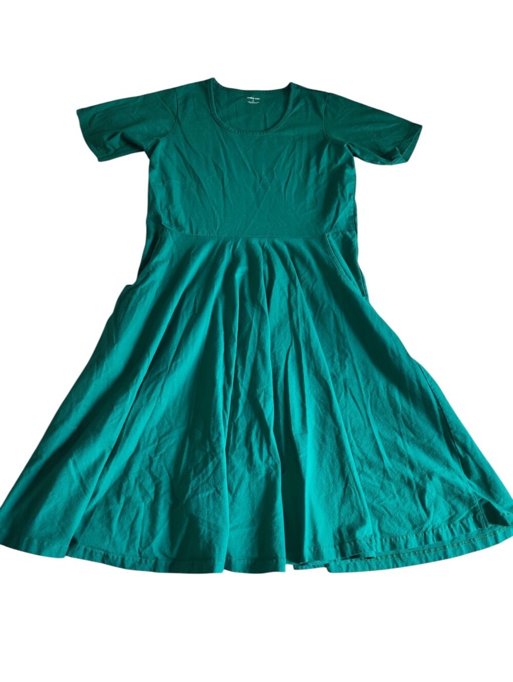 Svaha Large Green Organic Cotton Dress